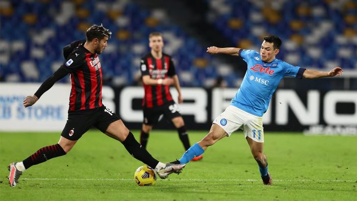 Milan napoli ac ratings player rossoneri survive effectively gli serie azzurri onslaught race title end gettyimages