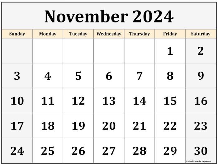 Chutogel : Tanggal penting di kalender November 2024