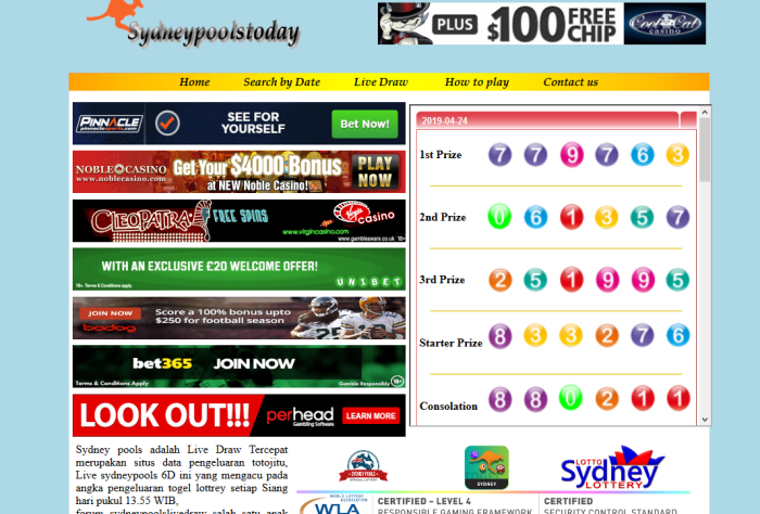 CHUTOGEL - Bermain Sydney Pools secara Online atau Langsung?