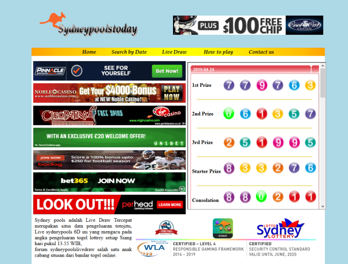 CHUTOGEL - Bermain Sydney Pools secara Online atau Langsung?